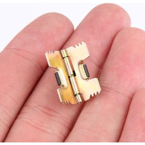 10Pcs Vintage MIni Size Self-Closing Metal Spring Hinges For Jewelry Glasses Box