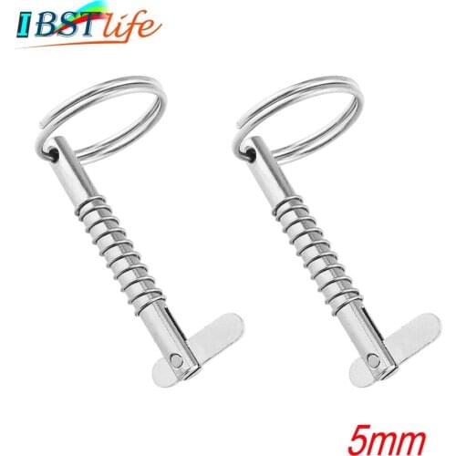 2PCS 5mm BSET MATEL Marine Grade 316 Stainless Steel Quick Release Pin for Boat Bimini Top Deck Hinge Marine hardware Boat