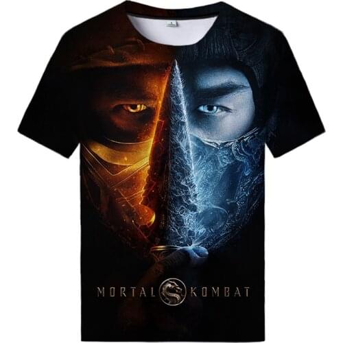 2021 Mortal Kombat 3D Print T Shirt Daily Tops Rock Streetwear T Shirt Funny Shirt Plus Size 2XS-4XL