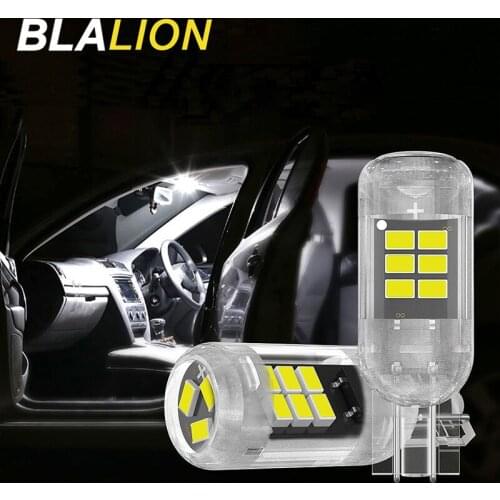 2x W5W LED T10 LED Bulbs Canbus 15SMD For Car Parking Position Lights Interior Map Dome Lights 12V White Yellow Auto Lamps 6500K