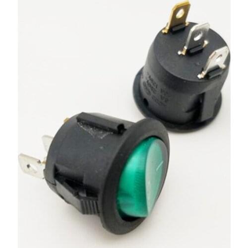 4pcs On/Off Green Red LED Lighted Round Rocker Switch Car Dash Dashboard BoatTruck RV Boat ATV Home