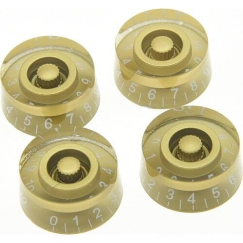 4x Gold LP Guitar Knobs Control Knobs Speed Knobs