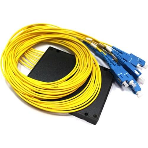 5pcs 1/8 Box-type Optical Splitter SC/UPC Optical Fiber Optical Splitter Telecom Splitting New Arrival Wholesale