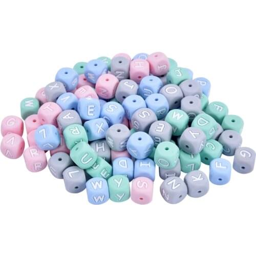 100pcs Letter Beads Alphabet English Personalized Custom Name Bead For DIY Jewerly Bracelets