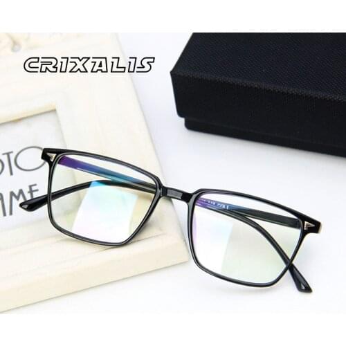 CRIXALIS Business Blue Light Glasses For Women Computer Eyewear Men Ultralight Optical Transparent Eyeglasses Frame Female UV400