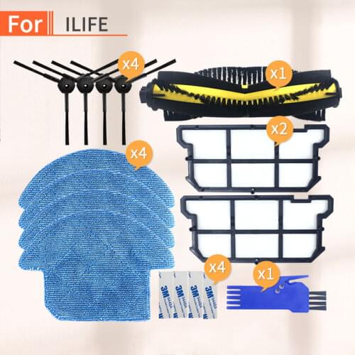 Robot Vacuum Cleaner home Parts Spare Kits Roller Main Side Brush cloth mop filter Hepa for chuwi Ilife V7S pro v7s V7s plus V7