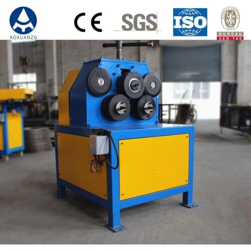 Electric Angle Iron Pipe Bending 3 Rollers Rolling Machine