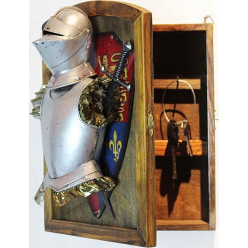 European antique wall ornaments / medieval armor decoration / living room restaurant entrance decorations