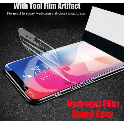 50Pcs Hydrogel Film For iphone 12 11 Pro XS Max XR X Full Screen Protector For iphone SE 2020 8 7 Plus Protective Film Not Glass