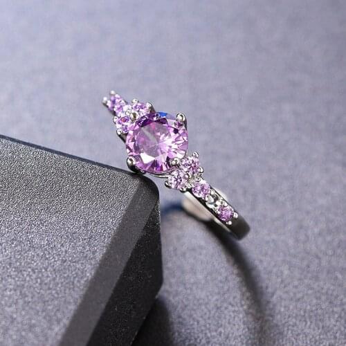 Halloween Charms Ring With Purple Zircon Goth Rings For Women Gothic Accessories Goth Jewelry New 2021 Jewelry For Girls R492