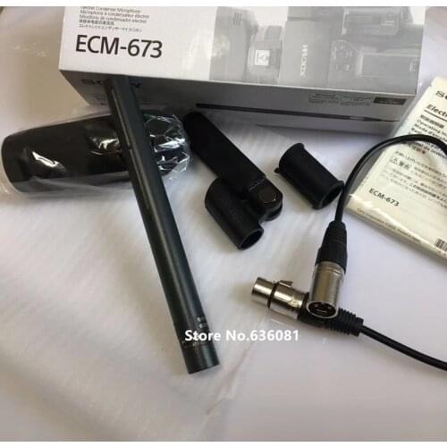 ECM-673 Short Shotgun Electret Condenser Mic Microphone For Sony PMW-200 PMW-160 PMW-330 PXW-Z150 PMW-EX1 PMW-EX3 PMW-EX1R