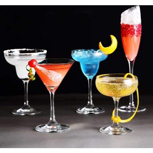 Creative Cocktail Glass Cup Champagne Glass Crystal Goblet Beer Juice Whiskey Boron Martini Wine Cup Bar Club Party Wedding Cup