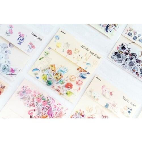 Creative flower paper sticker bag Organizer Calendar Diary Book Planner Scrapbook Decoration Diary Sticker papeleria