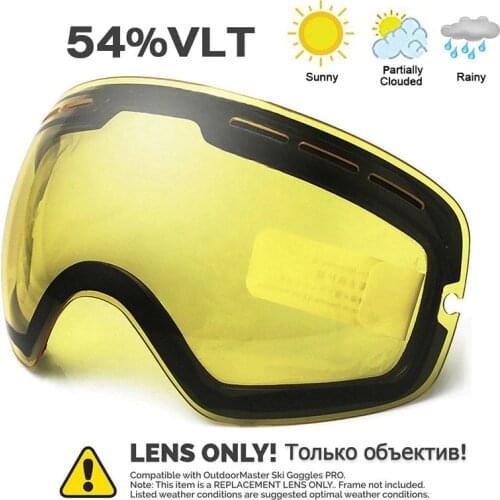 Ski Goggles Winter Snow Sports with Anti-fog for Men Women Youth Skiing Skating mask ONLY LENS