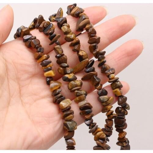 Natural Tiger Eye Stones Gravel Beads Irregular Agates Stone Loose Beaded For Making Jewelry DIY Necklace Bracelet Gift 5-8mm