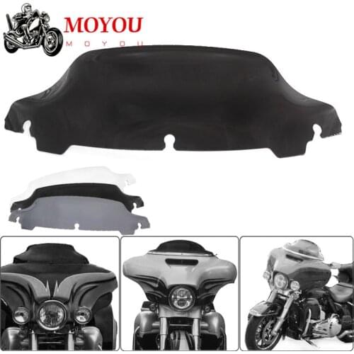 Motorcycle 7" Black/Smoke /Clear Windshield Fairing Windscreen For Harley Touring Electra Street Glide FLHX FLHT 2014-2020