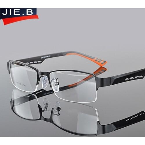 JIE.B Optical Eyeglasses Frame Women Men Computer Glasses Spectacle Half Frame For Womens Transparent Female Male Oculos