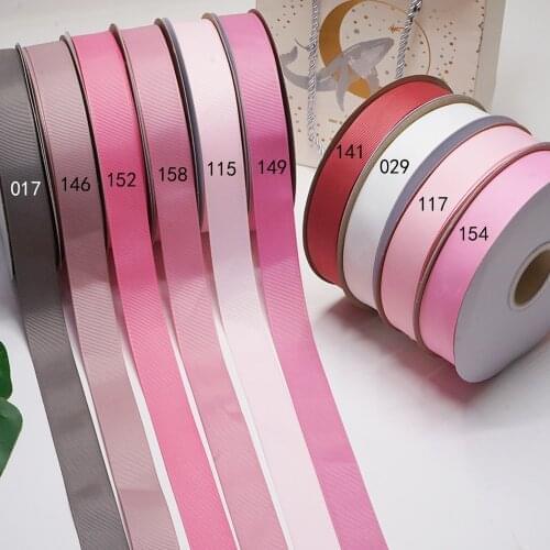 100% polyester solid color plain Grosgrain Ribbon 100Y/color