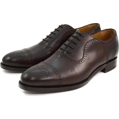 Oxford Brogue Men Dress Shoes Business Style Fashion Man Shoe Solid Formal Designer Genuine Leather Best Men Shoes