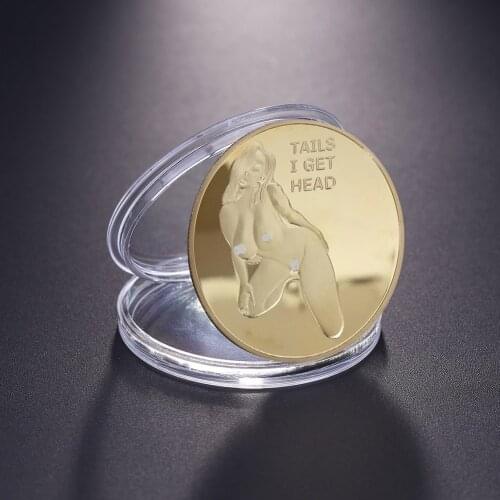 Sexy Woman Coin Get Commemorative Coin Zinc Alloy Adult Challenge Plated Art Collection Lucky Girl Tourism Travel Gift