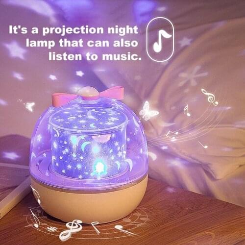 Starry Sky Night Light Projector 360 Degree Rotation Lamp Romantic for Bedroom Bedside H88F