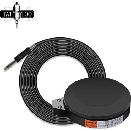 Professional 360 Degre Tattoo Foot Pedal with 1.5M Power Cord Black Round Tattoo Foot Switch for Tattoo Power Supply Machine