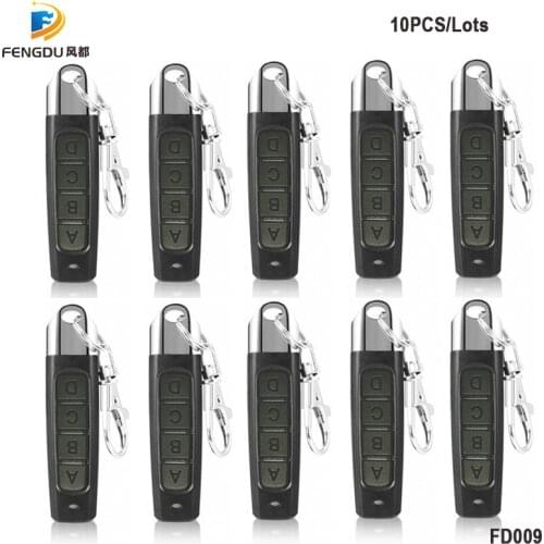 10PCS 433MHZ Remote Control 4 Channe Garage Gate Door Opener Remote Control Duplicator Clone Cloning Code Car Key