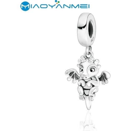 SALE! 925 Sterling Silver Beads You Are Magic Dragon Dangle Charm Fit Original Pandora Bracelets DIY Women Fashion Jewelry Gift