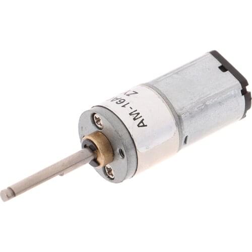 DC 6-12V Geared Motor Full Metal Gear Reducer with Brush Permanent Magnet Motor