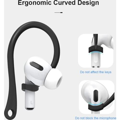 Sports Silicone Ear Hooks for Apple AirPods pro Accessories Anti-fall Wireless Earphone Clip for airpod 2 3 Holder for Airpods 3