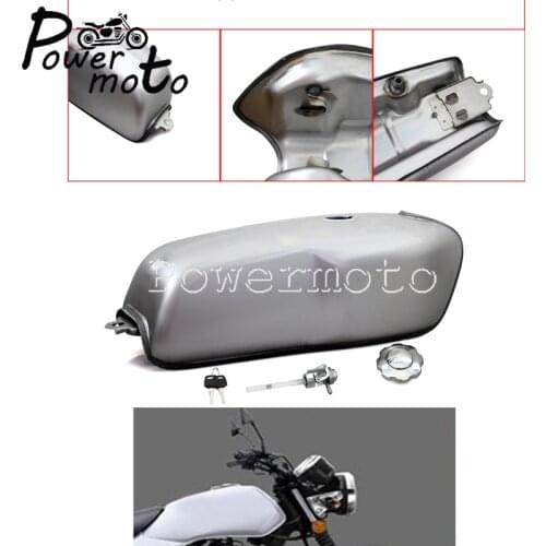 9L 2.4 Gallon Motorcycle Fuel Tank Cafe Racer Gas Oil Tank for Honda Yamaha Kawasaki XS XVS SR CB 650 Chopper Bobber