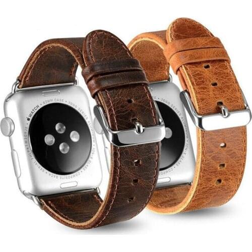 10pcs Leather Watchband for Apple Watch Band Series 4/3/2/1 Sport Bracelet 42 mm 38 mm 40mm 44mm Strap For iwatch Watch Band