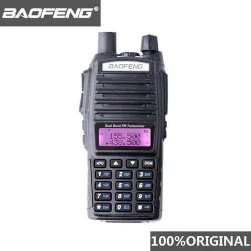 100% Baofeng UV-82 Walkie Talkie Dual Band Ham Radio Intercom UV82 Two Way Radio VHF UHF Portable Hunting Hf Transceiver UV 82