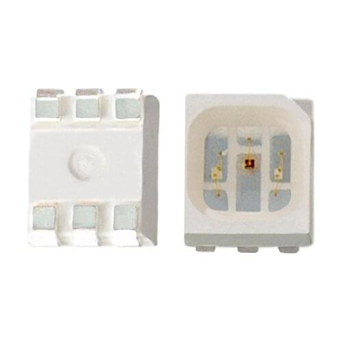 1000 X High quality 3 in 1 color 3528 SMD RGB LED chip with 6pin for led strip led display free shipping