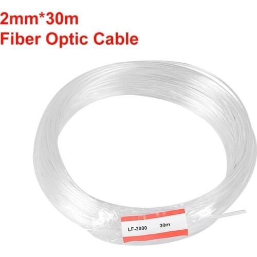 2.0MM 30M End Glow Fiber Optic Light PMMA Plastic Cable