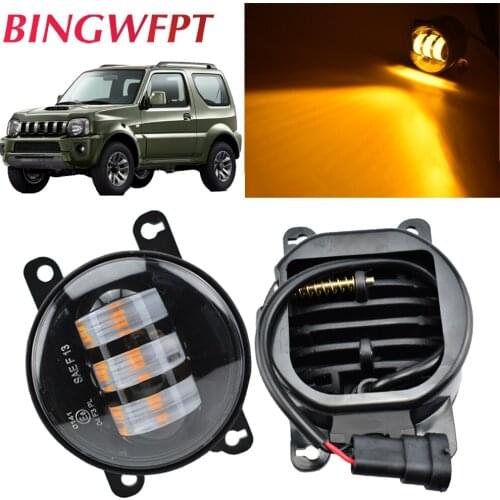 2pcs/lot Fog Light H11 LED Fog Lamp High Quality Fog Lamp Daytime Running Light 12V For Suzuki Jimny FJ 1998-2014