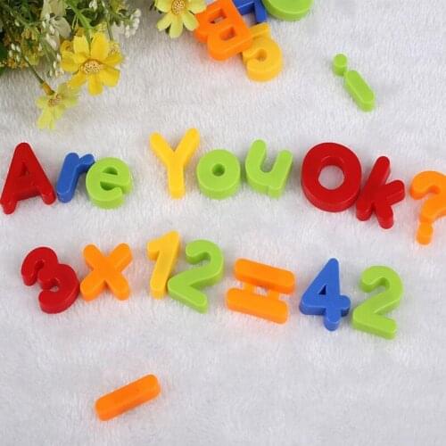 26Pcs Colorful Digital Letters Alphabet Fridge Magnet Baby Kids Educational Toy