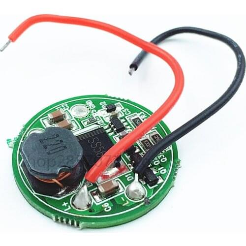 28mm 1 Mode XHP-50 LED Driver Input DC12V-24V Output DC6V 2-2.5A Transformers Used for Car / Motorcycle / Flashlight