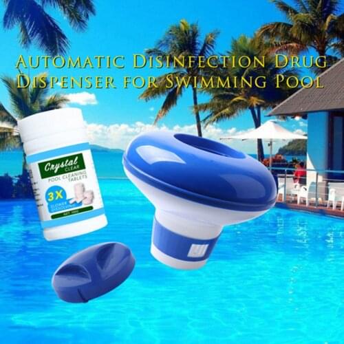 5in Swimming Pool Cleaning Floating Chemical Chlorine Dispenser Automatic Dosing with Tablets Water Disinfection Purifier