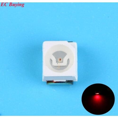 500pcs Ultra Bright 3528 LED SMD Red Chip Surface Mount 20mA Light-Emitting Diode LED 1210 SMT Bead Lamp Light DIY Practice