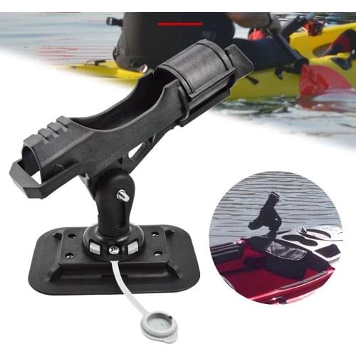 Inflatable Boat Accessory Fishing Tools Dinghy Raft Fishing Tool Rod Holder Device Kayak Fixer Fix Pole Mount Angle Bracket