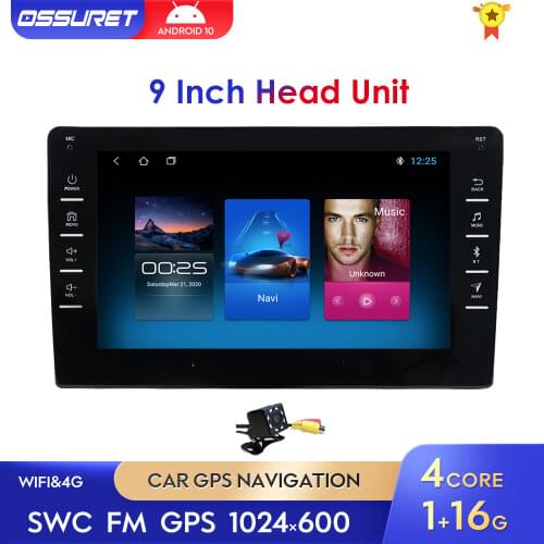 9" / 10.1" Car Multimedia Player Double 2Din Stereo for Android 10 with Wifi bluetooth GPS Nav Radio Player 2G+32G wifi 4G OBD2