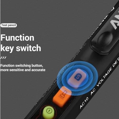 Non Contact Voltage Tester Sensitivity Adjustable AC 12V-1000V Voltage Detector with Buzzer Alarm Flashlight