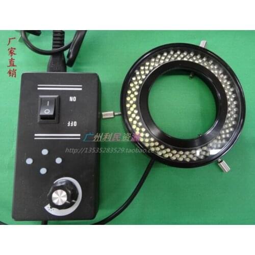 Four-Zone Machine Vision LED Ring Light Source Microscope Light Source Inner Diameter 72mm144 Lamp Beads