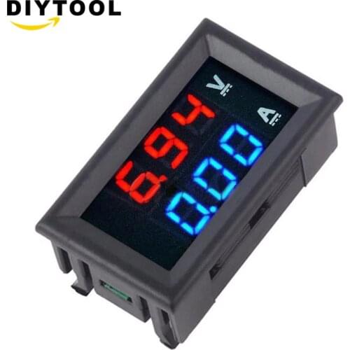 DC100V10A Digital Voltmeter Ammeter Blue Red LED Amp Dual Digital Volt Meter Tester Gauge ammeter voltimetro amperimetro