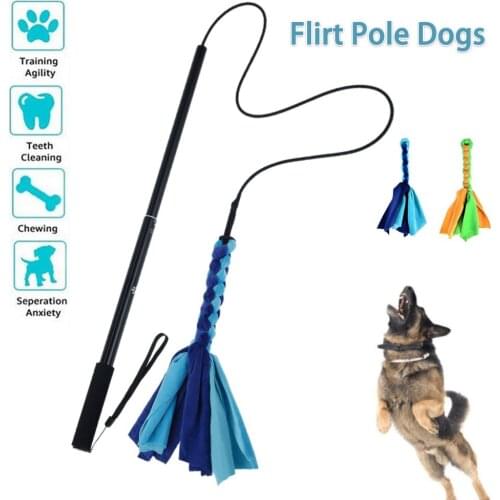 Pets Toys Interactive Dog Toys Extendable Flirt Pole Funny Chasing Tail Teaser And Exerciser For Pets Dogs Interactive Toys