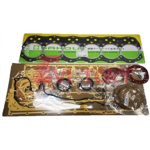 Mitsubishi 6D14 6D14T overhaul gasket kit + main conrod con rod bearing set