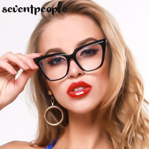 Fashion Cat Eye Frame Anti Blue Light Computer Glasses Women Men 2021 Luxury Brand Trendy Optical Eyewear Unisex Protect Eyes