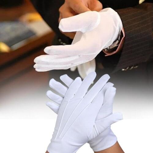 3Pair White Formal Gloves Tactical Glove Tuxedo Honor Guard Parade Santa Men Inspection Winter White Gloves