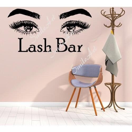 Drop Shipping Eyelash Waterproof Wall Stickers Wall Art Decor For Kids Rooms Decoration Wall Art MURAL Drop Shipping